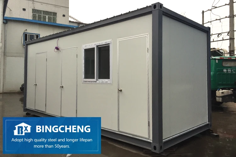 Low Cost Living 20ft Casa Prefab Container Steel Frame Homes