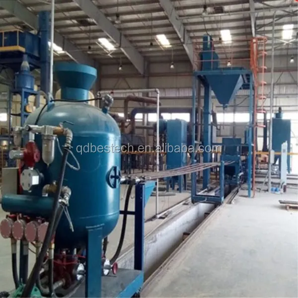 Customized Large steel pipe internal shot blasting machine
