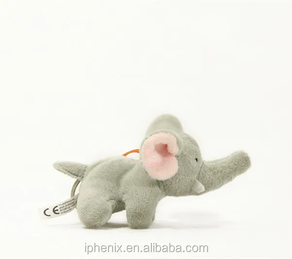 stuffed elephant keychain