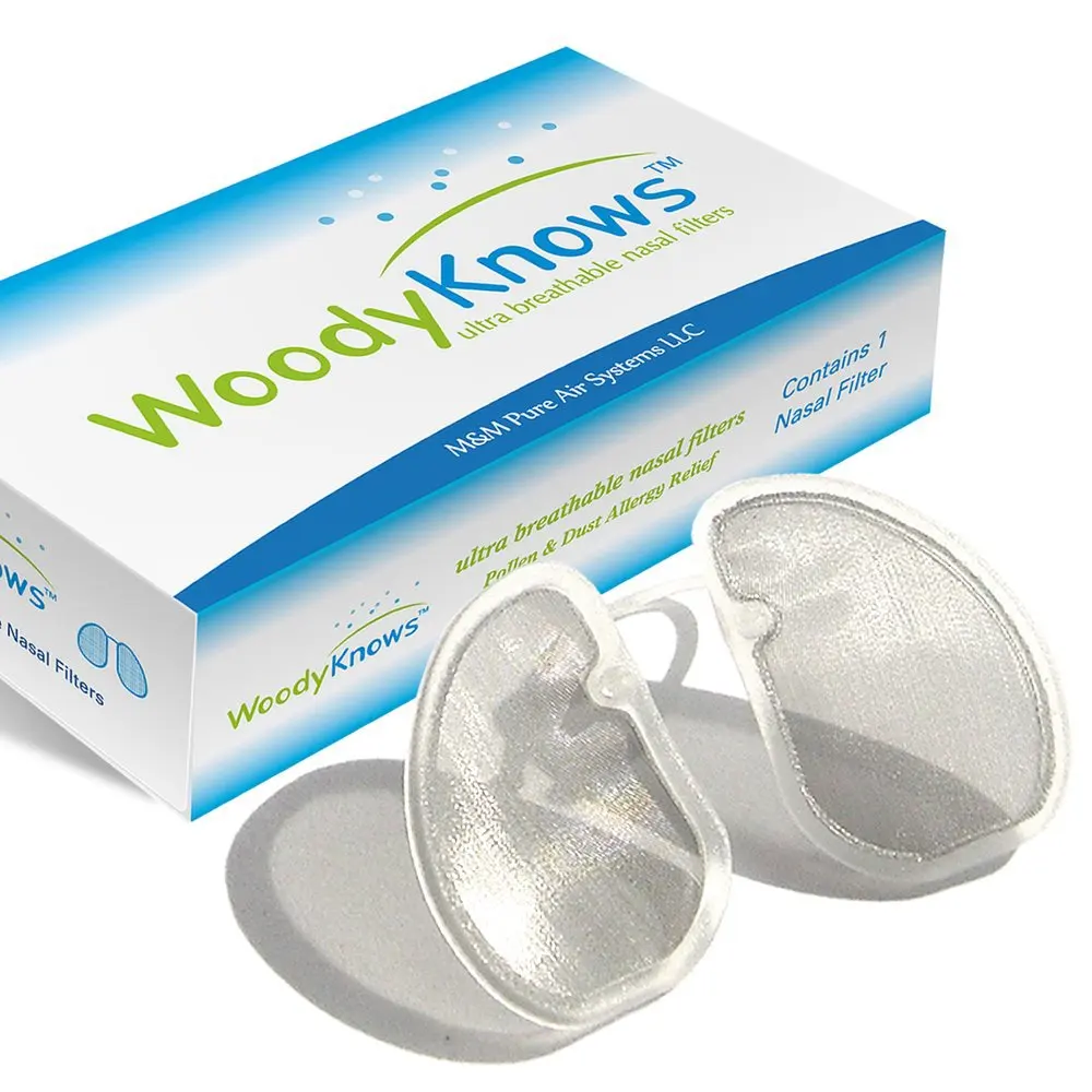 WoodyKnows Ultra Breathable Nasal Filters, Portable Air Purifier Cleaner Hepa, Nose Mask Screen
