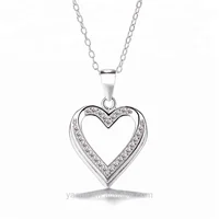 

Discount Hot Sale Meilong Jewelry Factory Heart Pendant Necklace 925 Sterling Silver