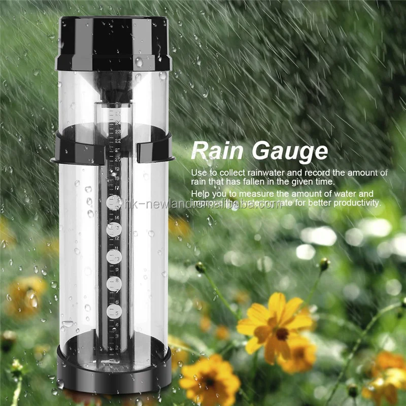 Outdoor Garden Yard Raining Measure Tool Heavy Duty UV Stabilised Plastic 250mm Rain Gauge