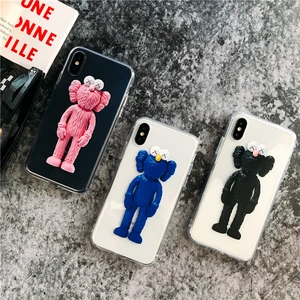 Sesame Street & KAWS Doll Clear Phone Case iPhone