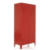 Bedroom two door steel locker wardrobe cupboard with legs and cheap price