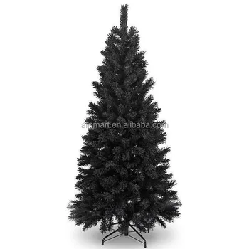 8ft Black Slim Artificial Pvc Christmas Trees For Holiday Outdoor