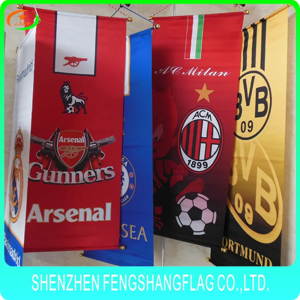 Custom Fc Barcelona Club Pennant Football Fans Flags Athletic Event