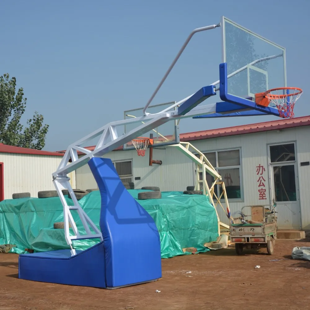 Hot Sale Portable Height Adjustable Manual Hydraulic Basketball Hoop