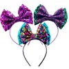 NANA shining flip bow baby and mother headband with large bow