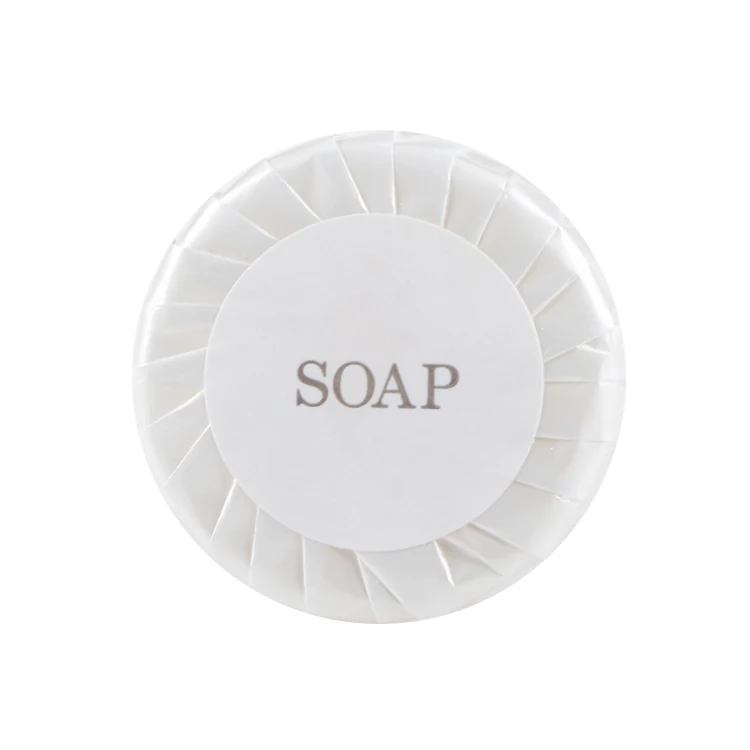 

Mini pleat wrapping bath soaps with customized logo, White and client's request