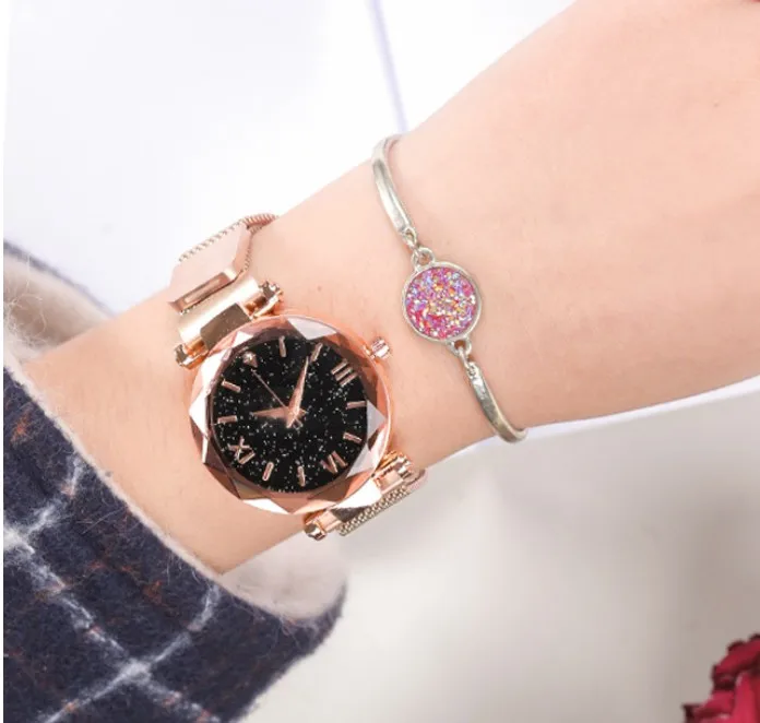

Star Sky Dial Women Bracelet Watches Magnetic alloy Steel Mesh lady watch, N/a