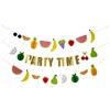 ins bursting Birthday party color letter wall decoration stereo cardboard fruit Pendant baby interior decoration props
