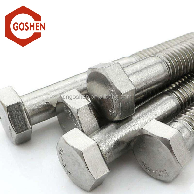 
China wholesale high quality standard size DIN933 hex bolt and nut 
