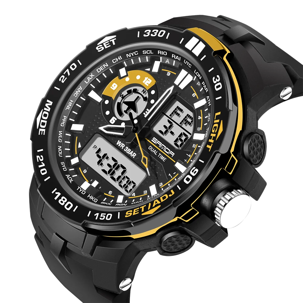 

2017 hot selling Sanda classic brand sport digital watch