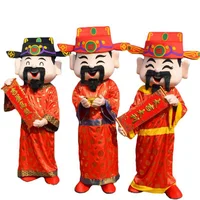 

New year Chinese god of fortune mascot costume