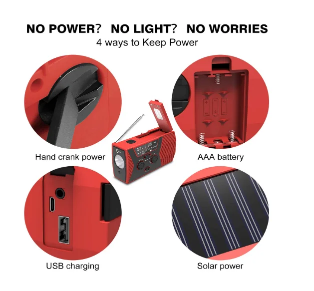 solar hand crank radio