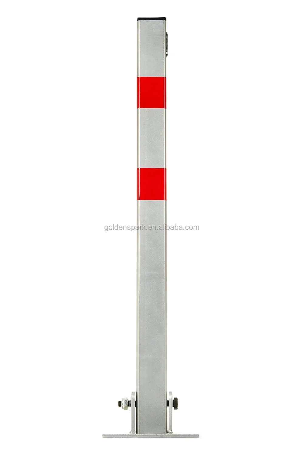 Folding Parking Barrier Bollard 2x Lockable Parking Folding Barrier Car