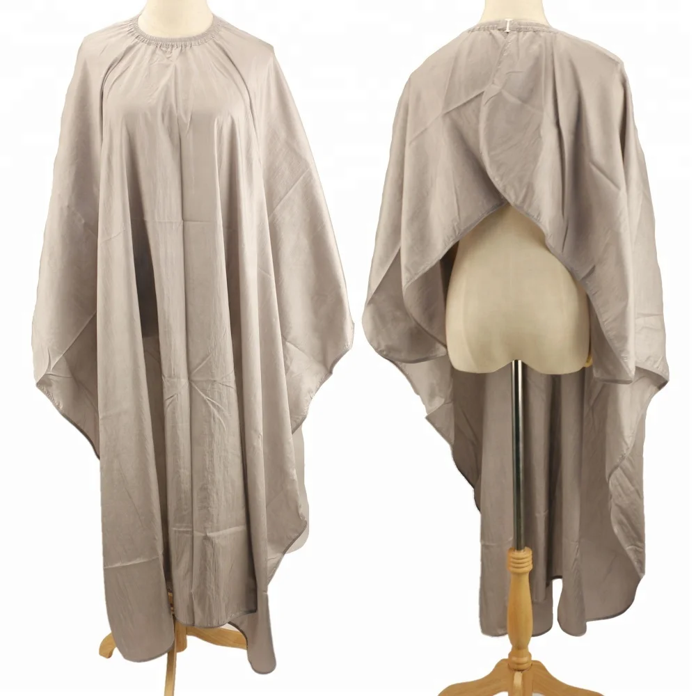 

Hairdressing Robes Cape Waterproof Salon Cape Cover Hairdressing Barber Gown, Gray,red