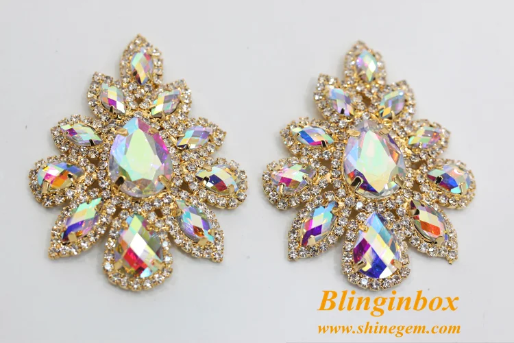 2018 new products sunflower shape crystal rhinestone wedding jewellery brooch