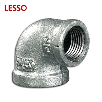Lesso Hot Dip Galvanized Steel Pipe Fittings 90 Degree ...