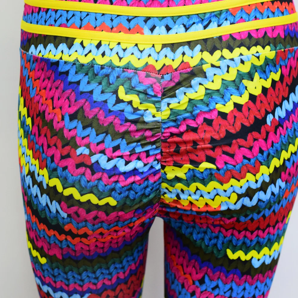 Women Sports Wear Athletic Workout Sublimation Yoga Leggings