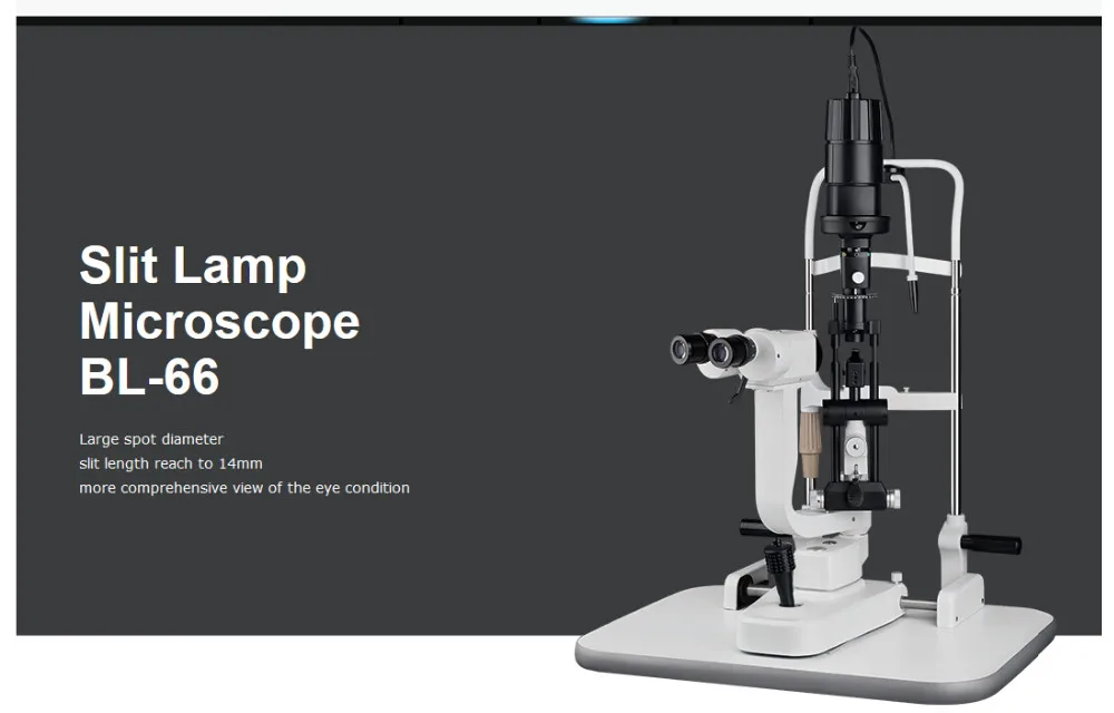 BL-66 Lowest Price 2 Magnification With Slit Inclination Slit Lamp