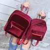 Fashion Exclusive Soft Touch Detachable Shoulder Pleuche Velvet Backpack