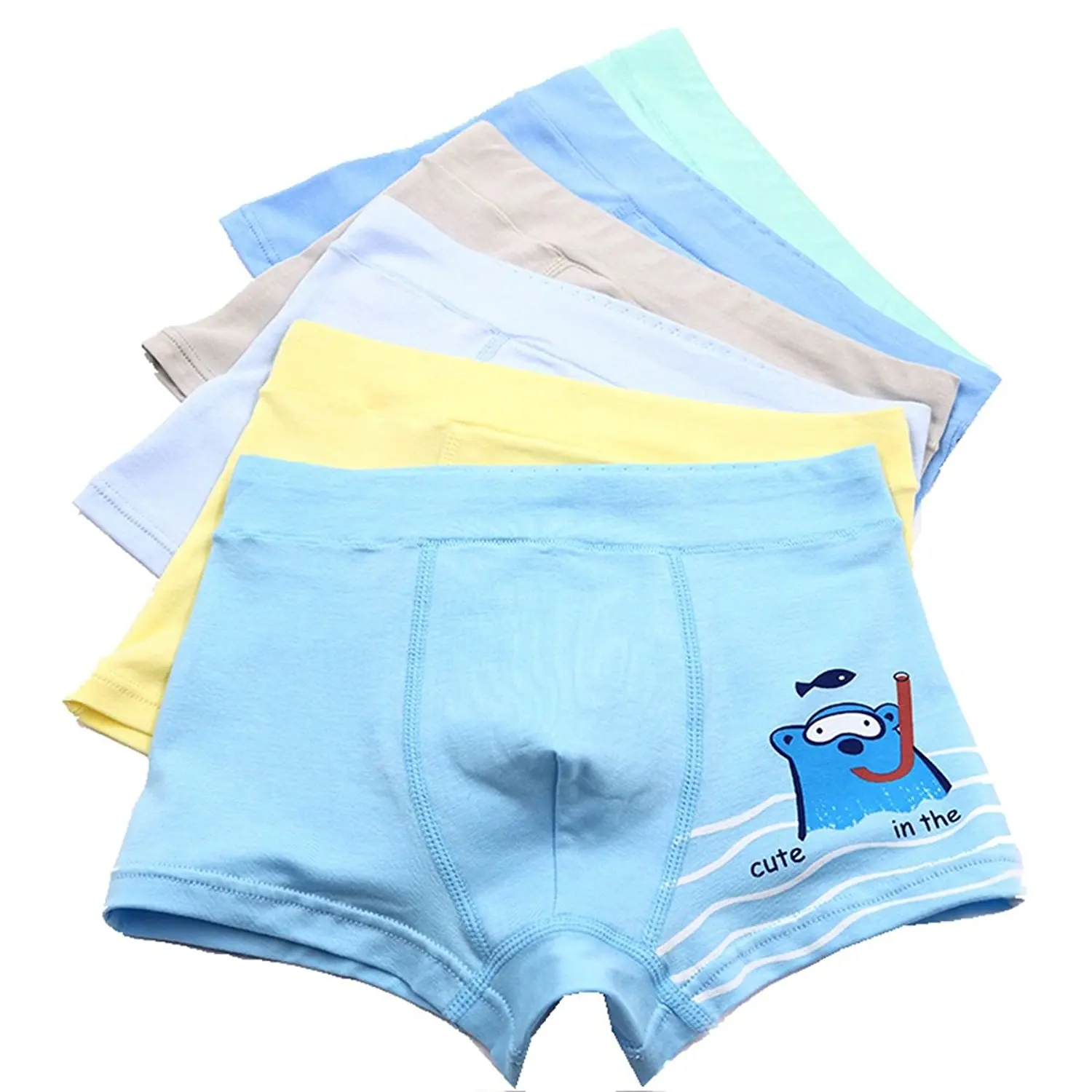 INTERESTPRINT Kids Comfortable Breathable Briefs 5T-2XL