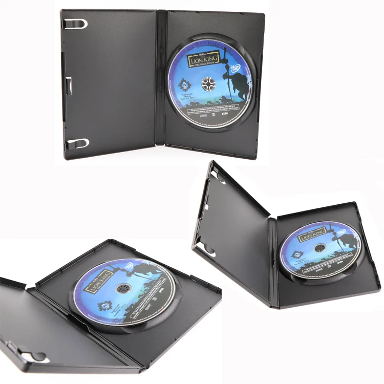 Susnhing Pp Single Black Cd Dvd Case Plastic 1 Disc Dvd Container Oem ...