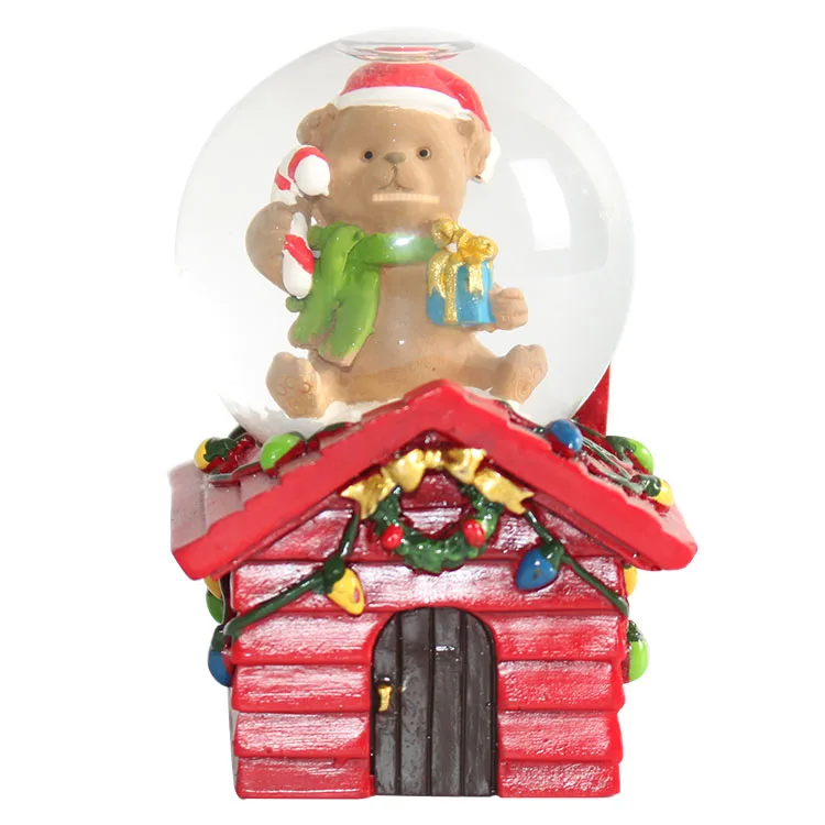 卸売45mmクリスマス樹脂クマ置物ガラス水スノーグローブカラーキラキラ Buy クマスノードーム ガラススノードーム ータブルクリスマススノードーム Product On Alibaba Com