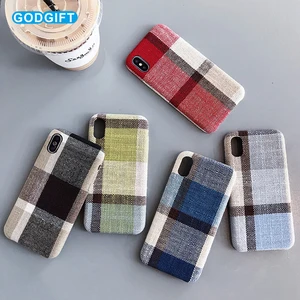 Cotton Linen Cloth Case iPhone X