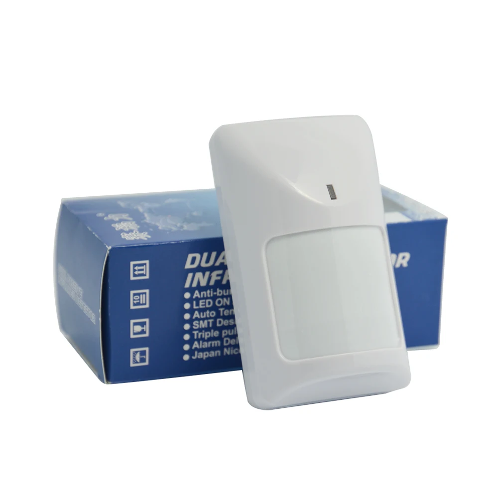 Wallmounted Indoor Infrared Detector Motion Sensor 12v Anti Theft