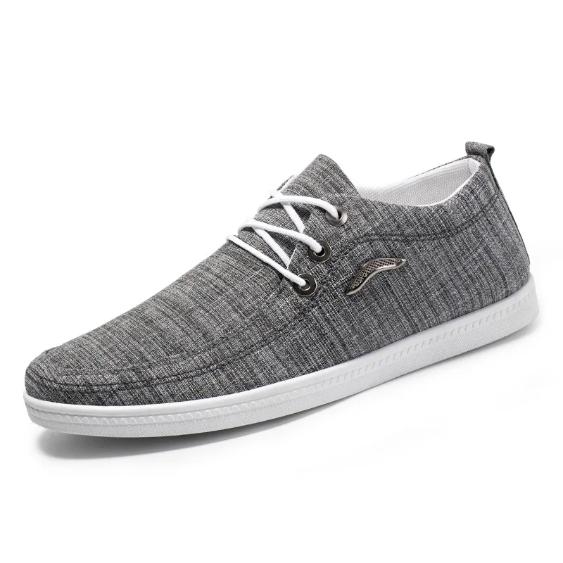 

Wholesale cheap casual canvas slip on shoes for men, Blue;grey;light blue
