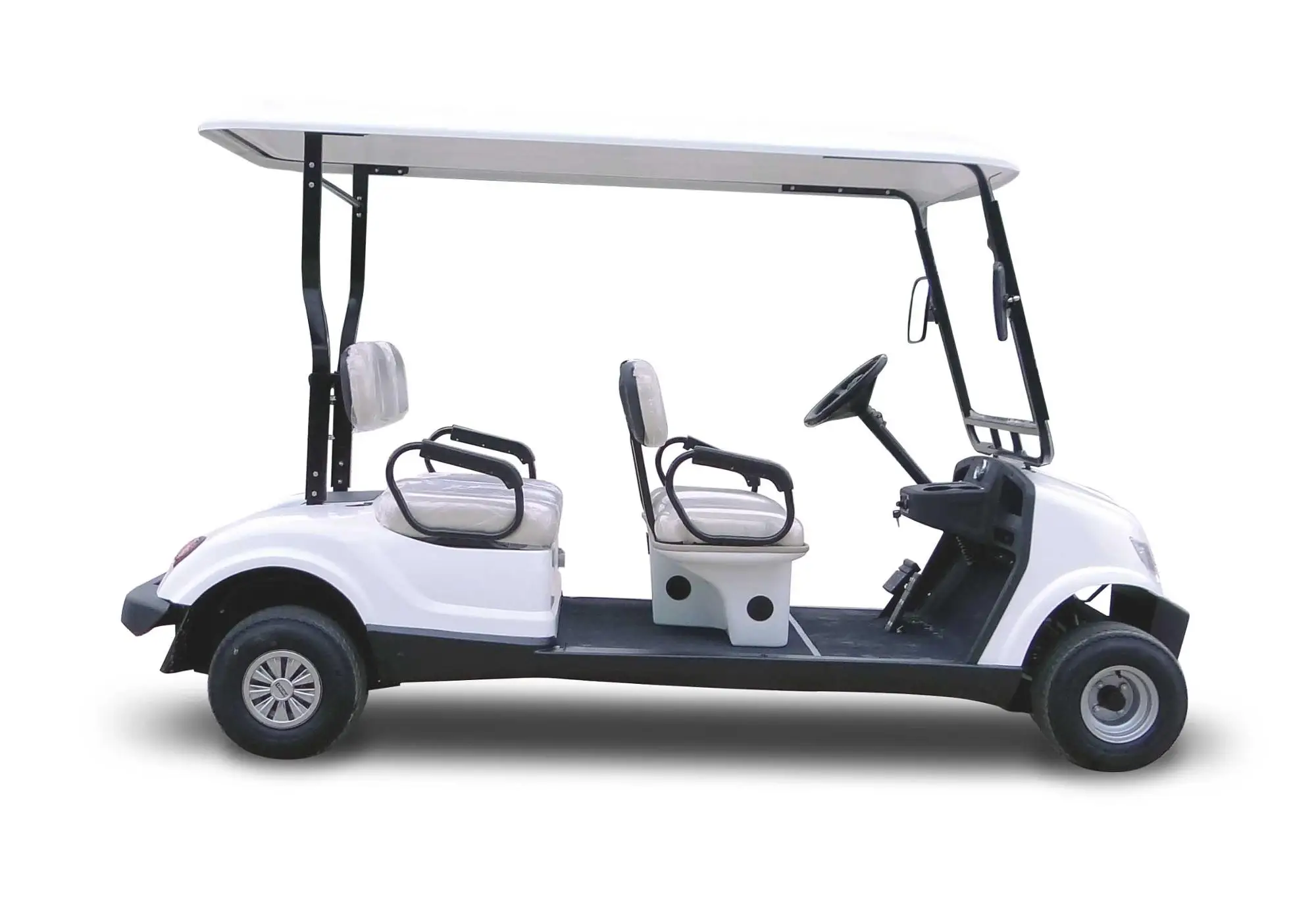 Electric Passenger Vehicle 4 Seater Electric Golf Cart with Sun Curtain