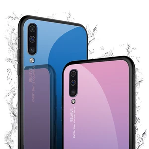 Gradient TPU Tempered Glass Phone Case Samsung A50