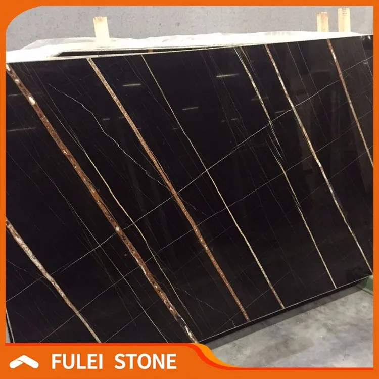 Black Sahara Noir Marble In Tunisia For Wall Tiles Decoration - Buy 