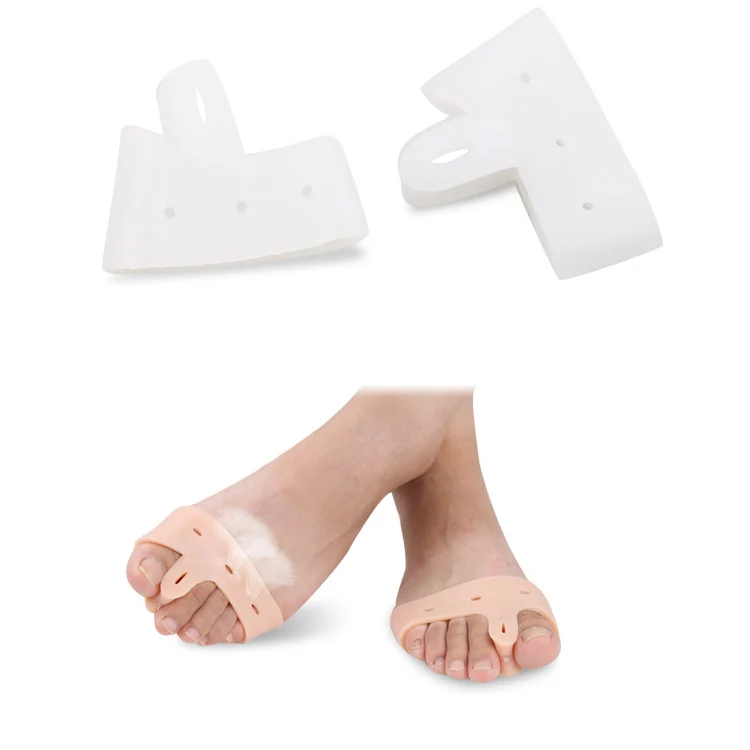 

reduce callus and corn silicone gel bunion toe stretcher & separator, White, skin color