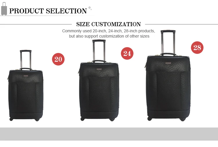 Hot Sale 4 Wheels 20 24 28 Inches Luggage Bag Airport Travel Design Pu ...