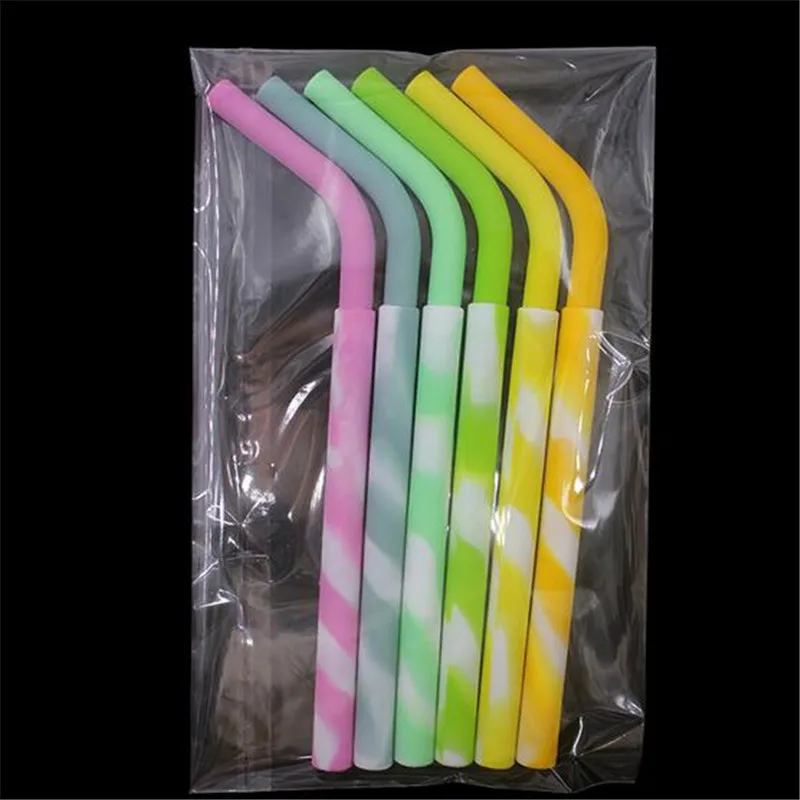 Bpa Free Kids Silicone Bending Straws Custom Silicone Rubber Drinking
