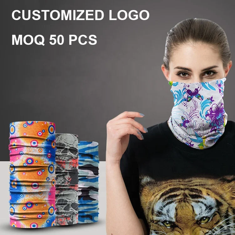 
Free Mockup Customizable Headwear Neck Scarf Cheap Custom Flag Bandana 