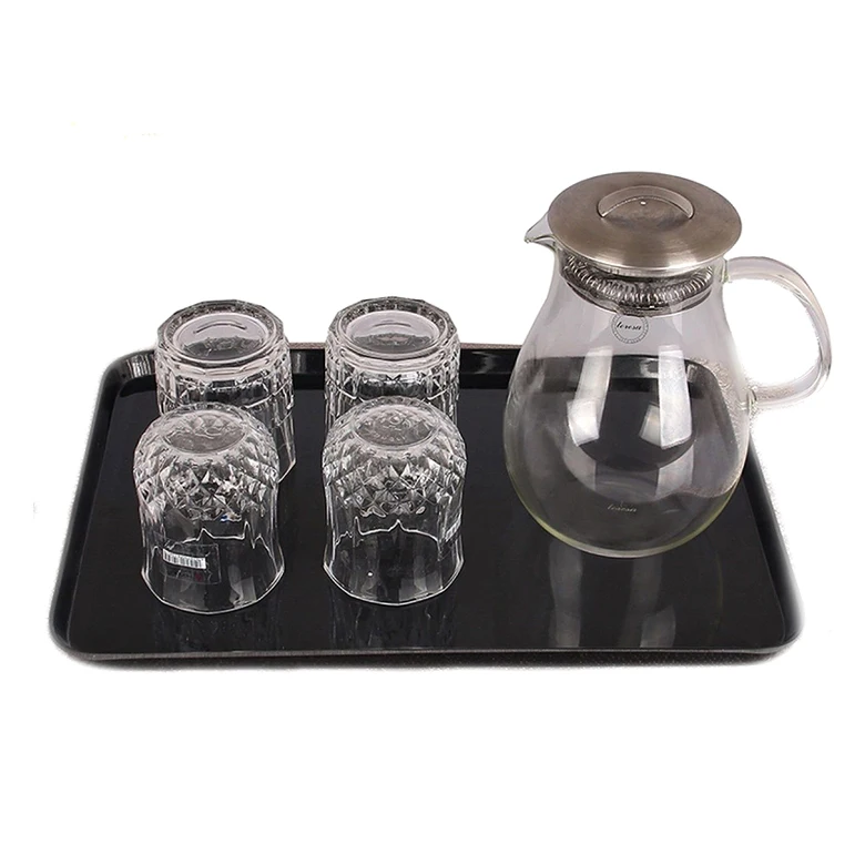 China factory wholesale online shopping cheap melamine food hotel serving custom rolling tray custom print tea tray