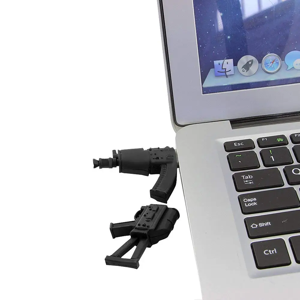 32GB USB 2.0 Flash Drive Cartoon Plastic Gun Shape Pen Drive Thumb Drive Memory Stick USB Pendrive - ANKUX.COM