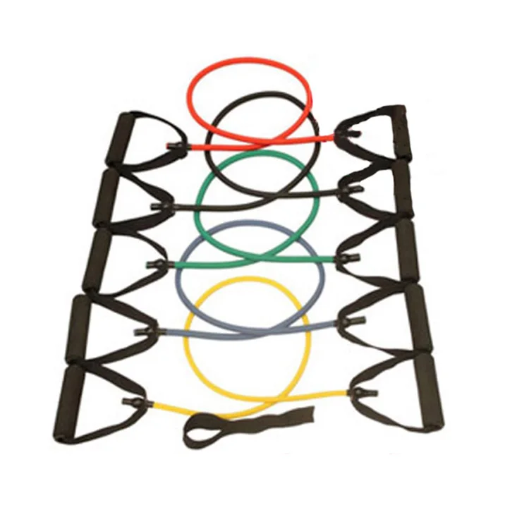 

Latex Resistance Bands with Inner Core Fitness Trainer, Black;blue;red;green;yellow