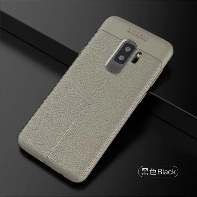 New Design Carbon Fiber Lichee Pattern For Samsung Galaxy S9 S9 Plus Soft TPU Case For Samsung Galaxy S9 S9 Plus