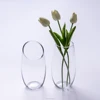 The vase every bits of bit design & Small mouth cylindrical glass vase & Desktop place adorn article