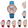 Best Selling Women Watches Analog Quartz Watch Charming Fashion Butterfly Shoes Pattern Leather Band Watches