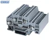 Tow levels spring cage terminal block,electric terminal block for din rail mounted approved by U/L CE ROSH
