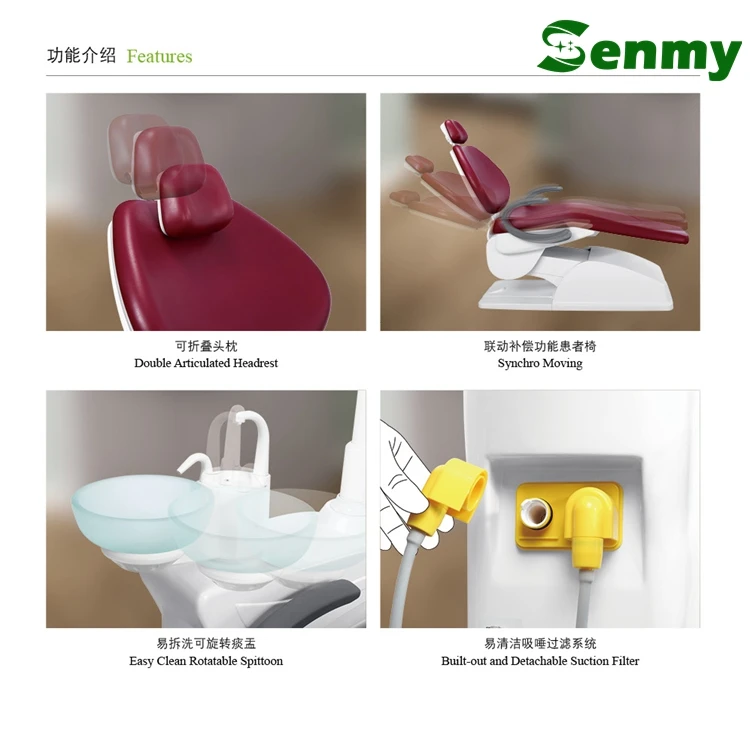 Df301btd 2022 Hot Luxury Dental Chairs China Dental Equipment Parts