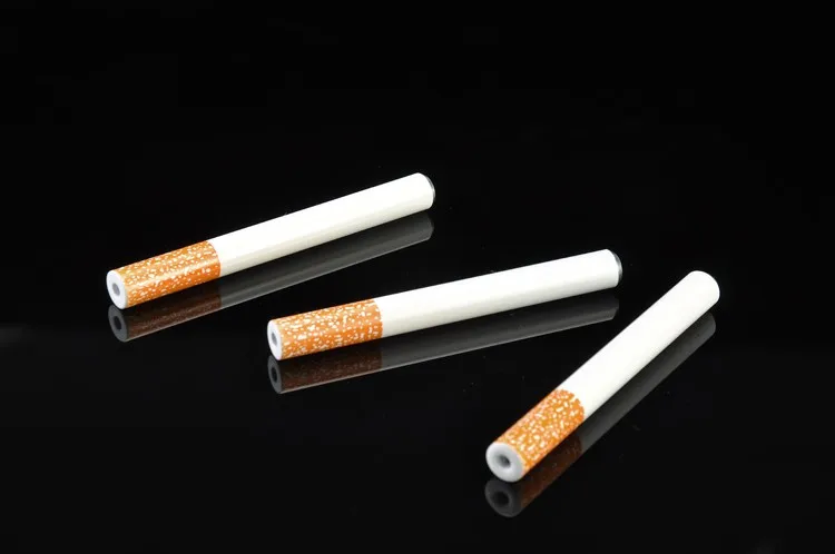 Metal Aluminum Cigarette Shape 78mm 55mm  Length Dugout Weed Smoking Pipes Accessories One Hitter Portable Herb Tobacco Pipe