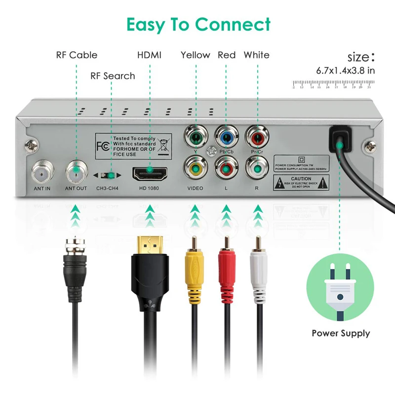 New Hd Pvr Digital Mpg4 H.264 Atsc Tv Tuner 1080p Chinese Tv Box ...