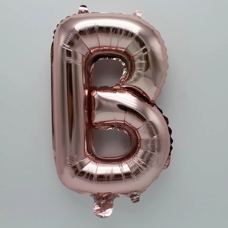 letter balloons in store